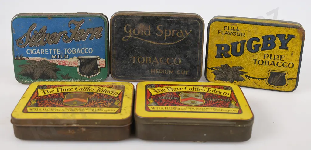 ASSORTED TOBACCO TINS Image 1++