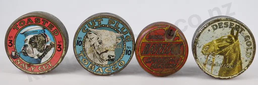 ASSORTED TOBACCO TINS Image 1++