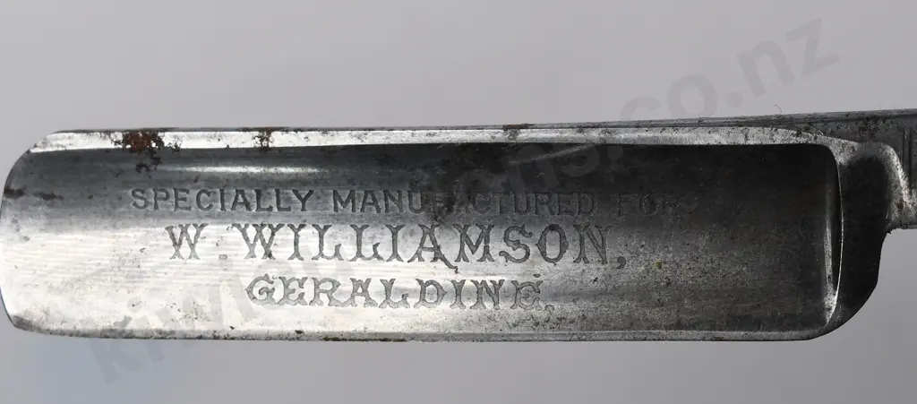 ADVERTISING CUT THROAT RAZOR WILLIAMSON GERALDINE Image 1++