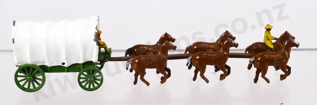 LESNEY COVERED WAGON & 6 HORSE TEAM Image 1++
