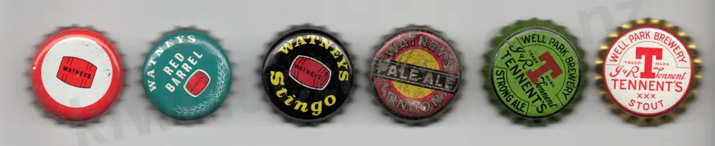 WATNEYS & TENNENT'S UNITED KINGDOM CROWN TOP BOTTLE CAPS Image 1++