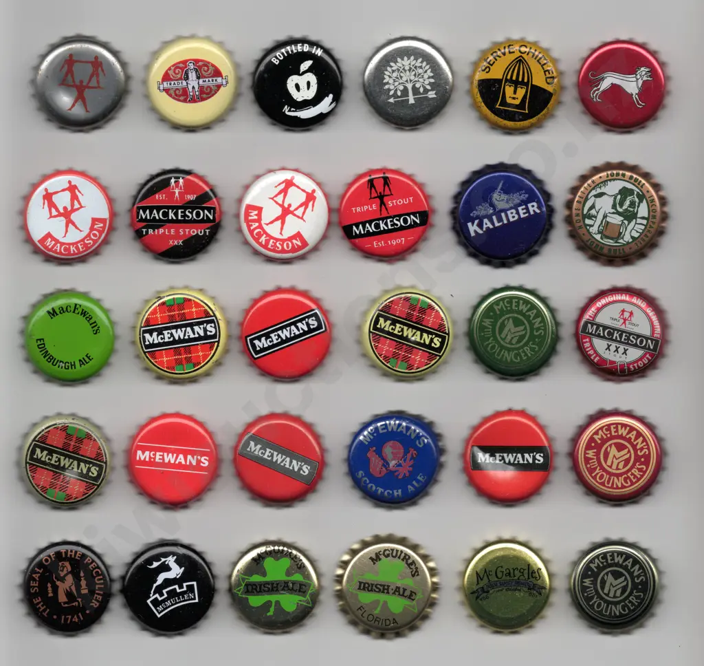UNITED KINGDOM CROWN TOP BOTTLE CAPS Image 1++