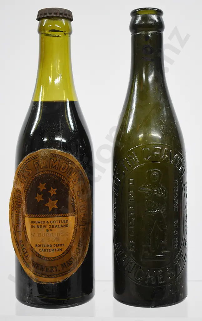 BURRIDGE'S MASTERTON LABEL, ENGLISH CROWN TOP Image 1++