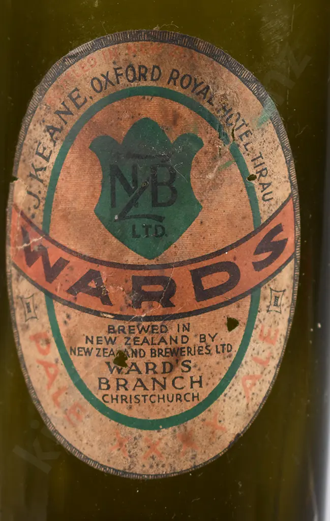 WARDS PALE ALE, LABELED TIRAU HOTEL BEER Image 1++