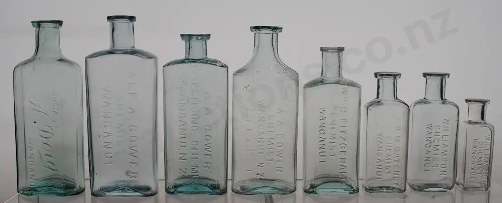 WANGANUI CHEMIST BOTTLES Image 1++