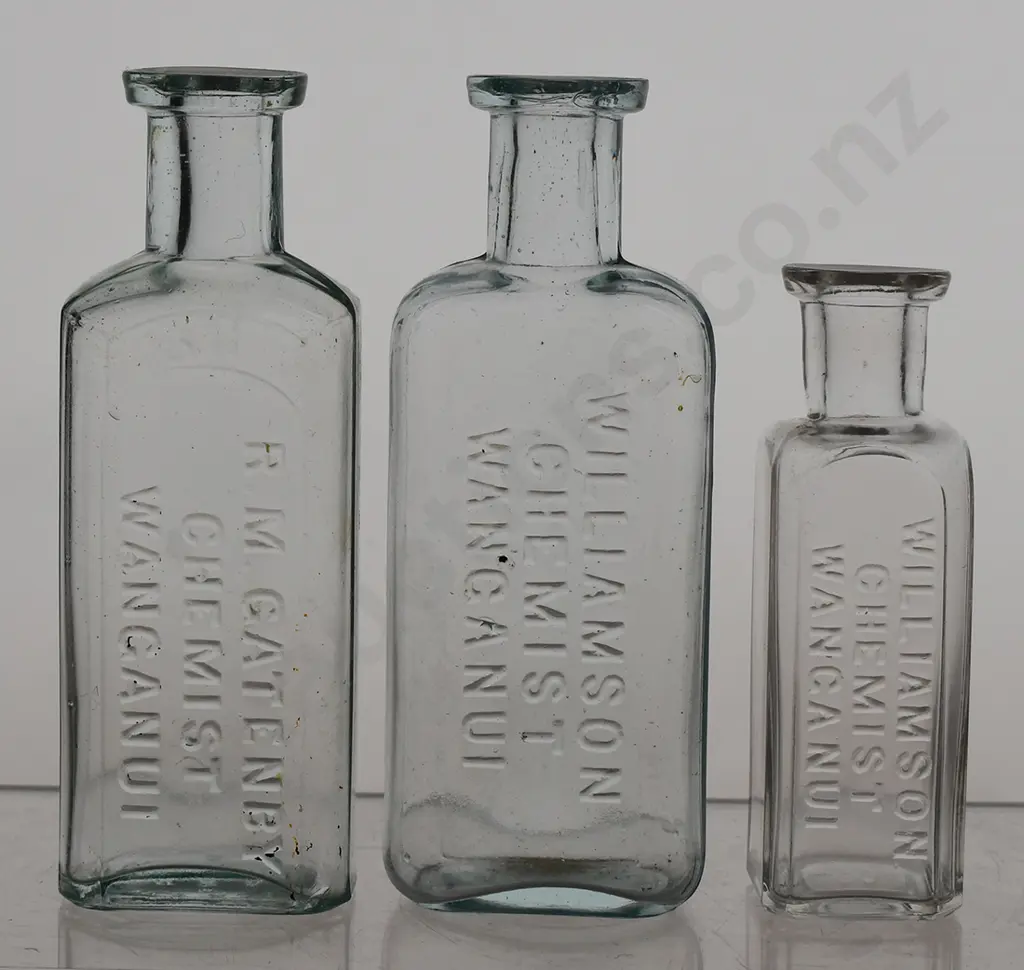 WANGANUI CHEMIST BOTTLES Image 1++