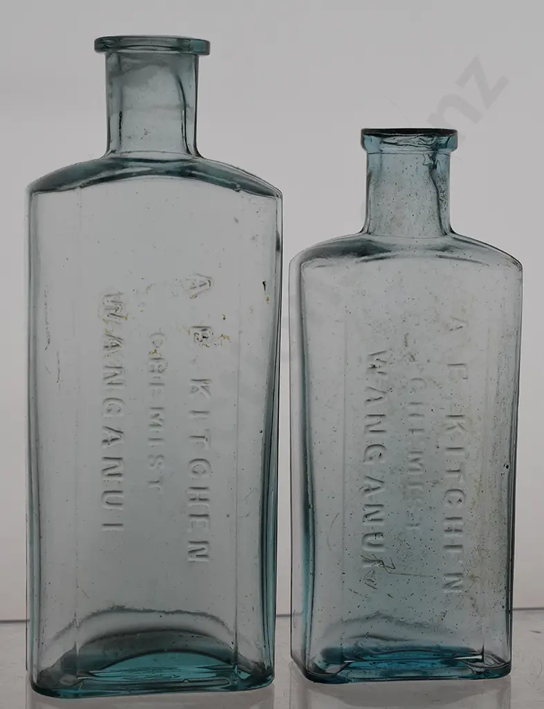 WANGANUI & TE AWAMUTU CHEMIST BOTTLES Image 1++