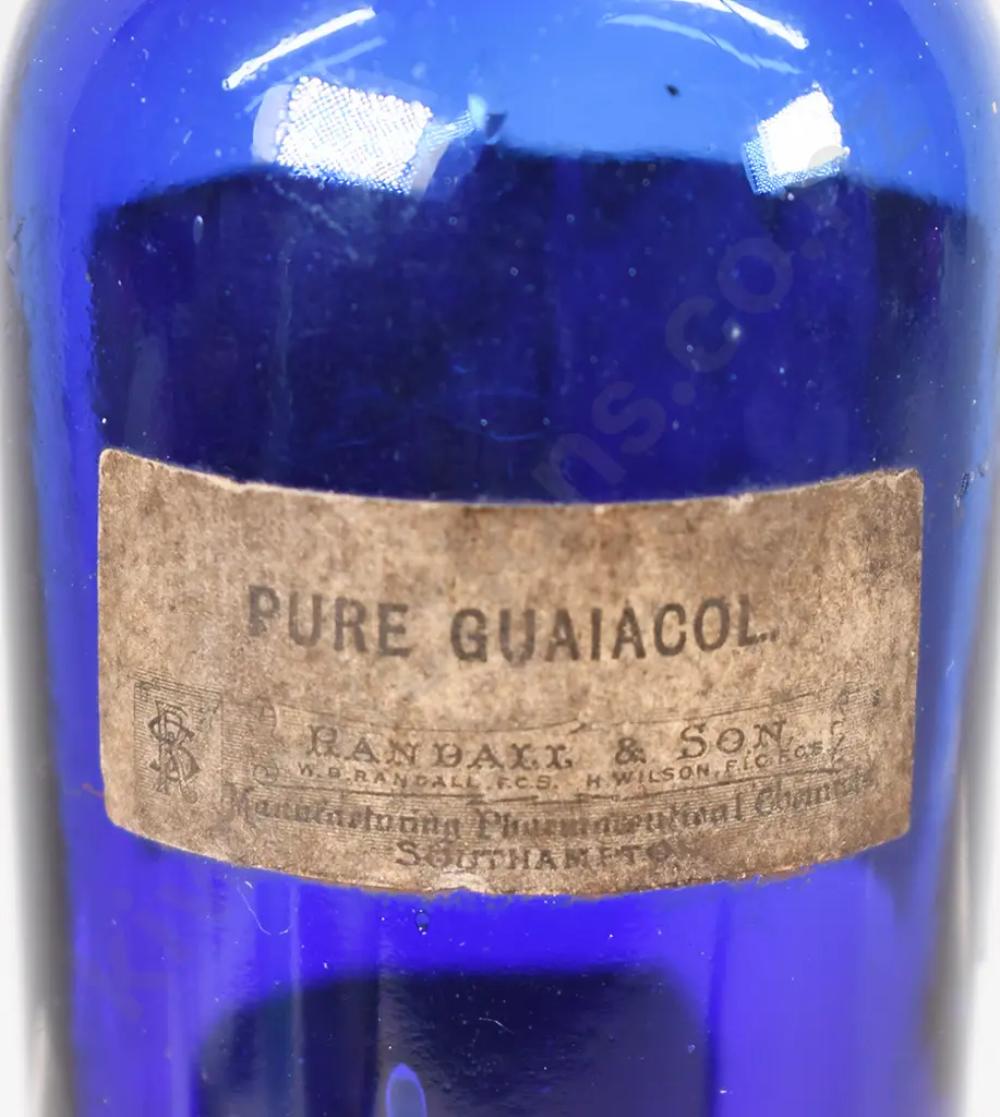 COBALT BLUE POISON/CURE BOTTLES Image 1++