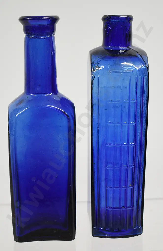COBALT BLUE POISON/CURE BOTTLES Image 1++