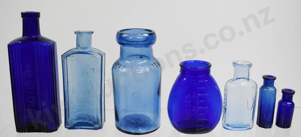 ASSORTED BLUE BOTTLES Image 1++