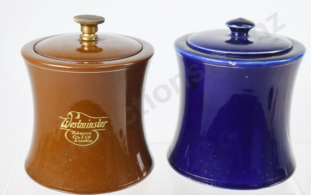 CALUMET LIDDED TOBACCO JARS Image 1++
