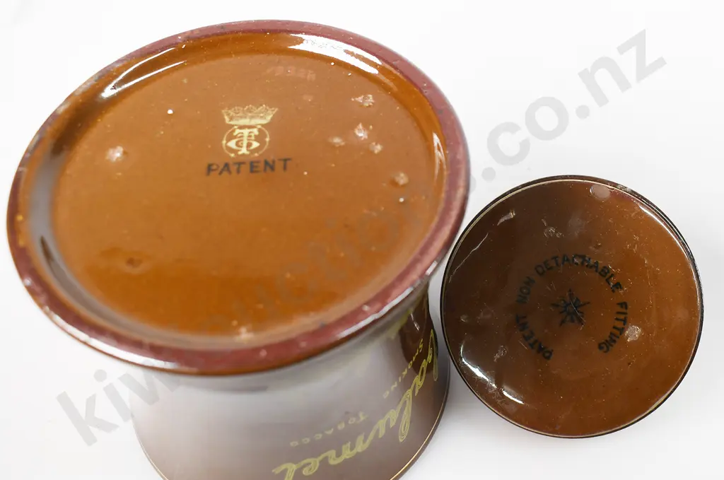 CALUMET LIDDED TOBACCO JARS Image 1++