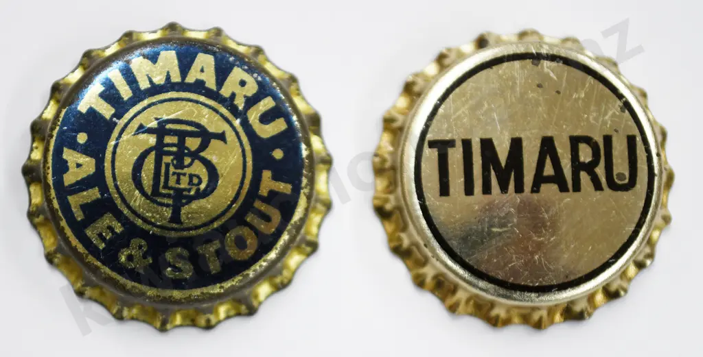 TIMARU BREWERIES CROWN TOP BOTTLE CAPS Image 1++