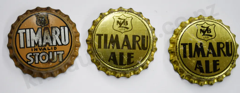 TIMARU BREWERIES CROWN TOP BOTTLE CAPS Image 1++