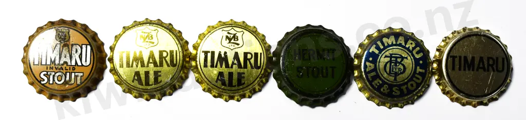 TIMARU BREWERIES CROWN TOP BOTTLE CAPS Image 1++