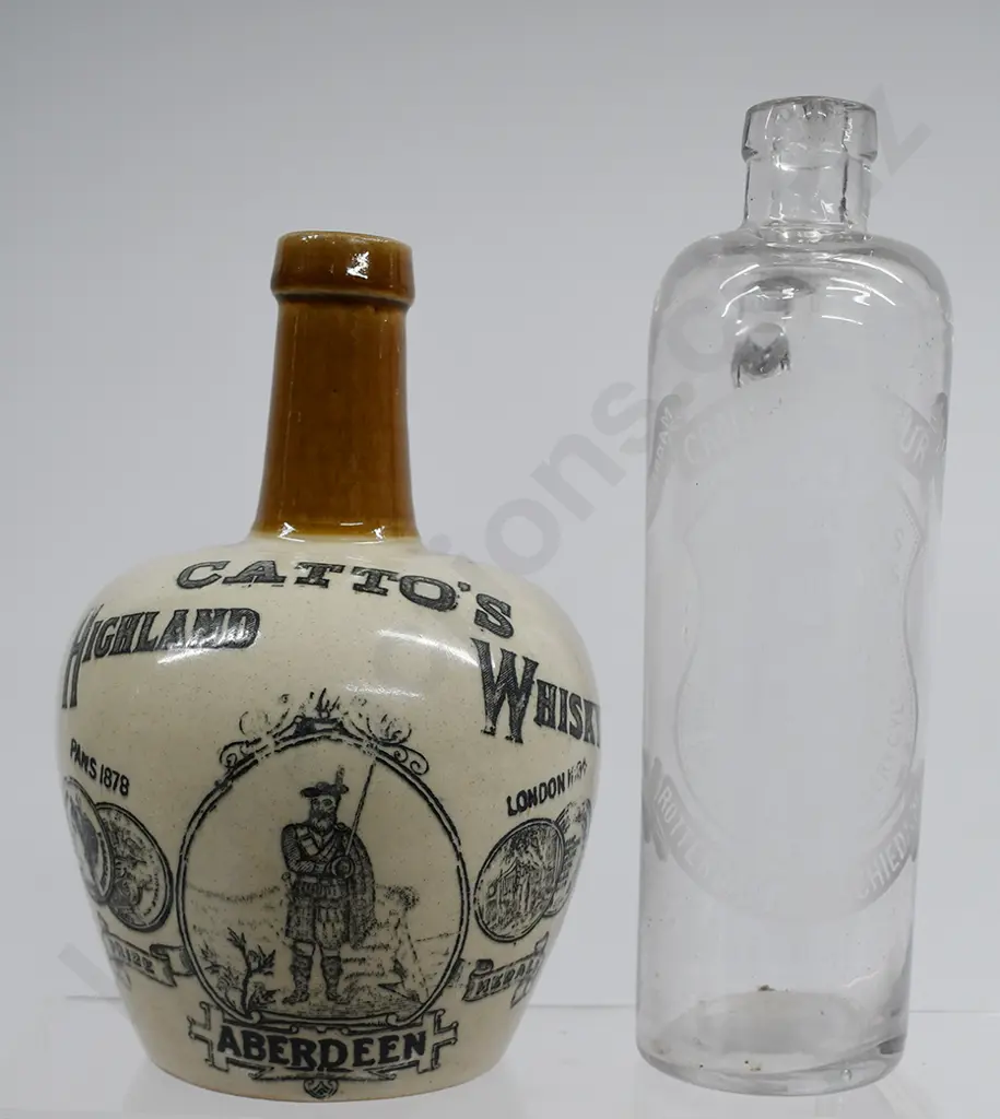 CATTO’S STONEWARE WHISKY JUG, KIDERLEN'S DECANTER Image 1++