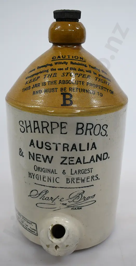 SHARPE BROS AUSTRALIA & NEW ZEALAND STONE JAR Image 1++