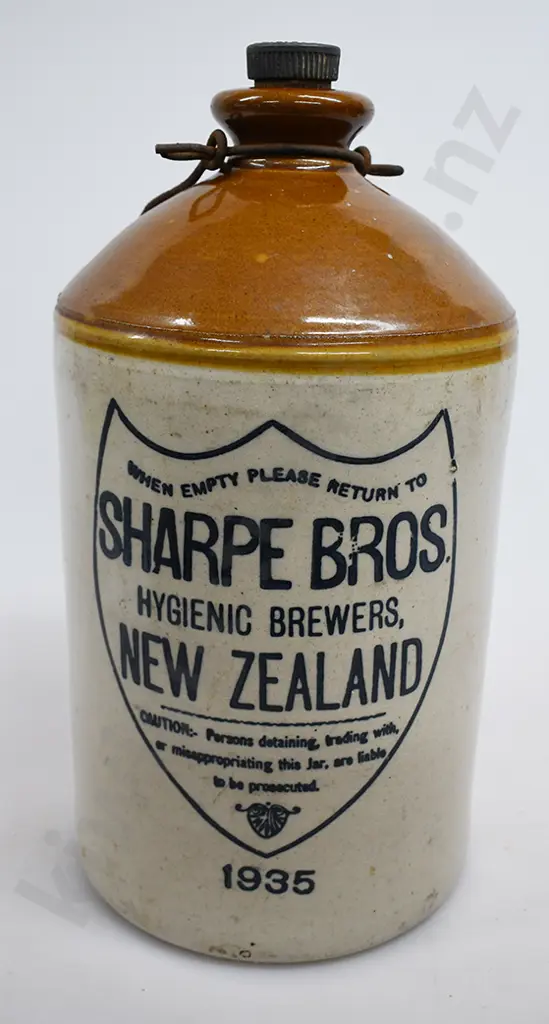 SHARPE BROS NEW ZEALAND STONE JAR Image 1++