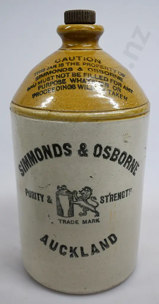 SIMMONDS & OSBORNE AUCKLAND STONE JAR Image 1++