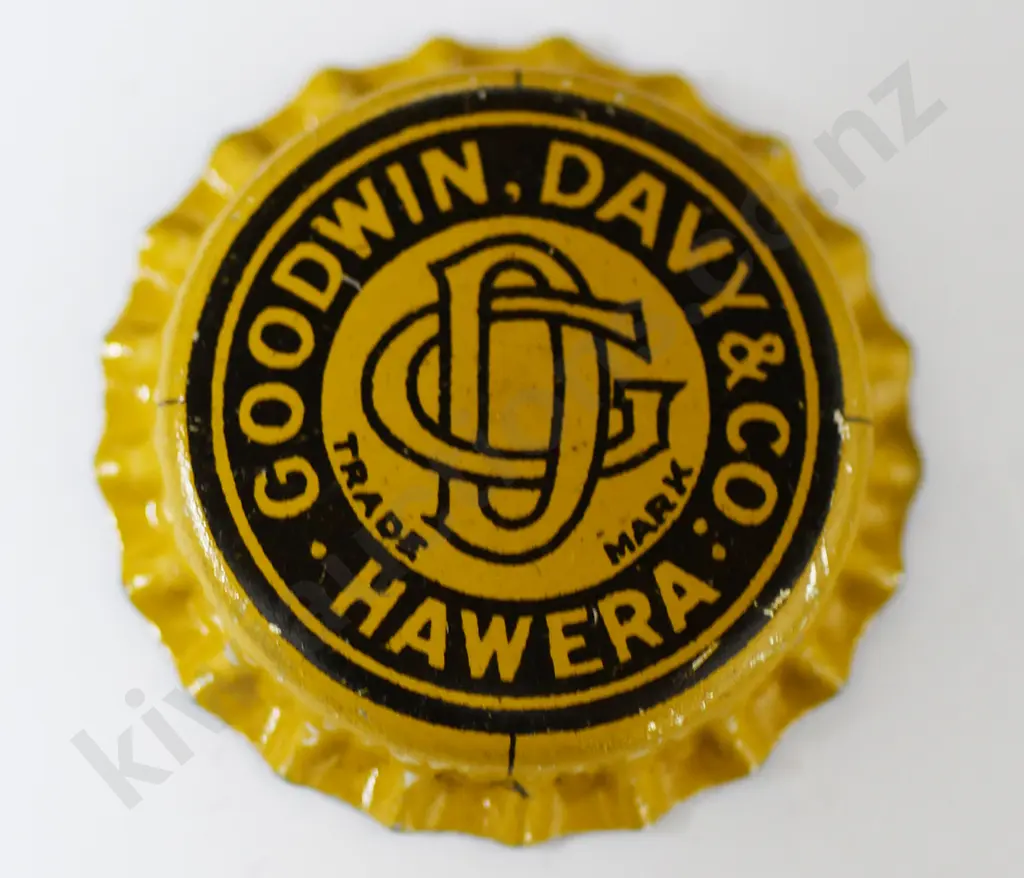 GOODWIN DAVY HAWERA CROWN TOP BOTTLE CAP Image 1++