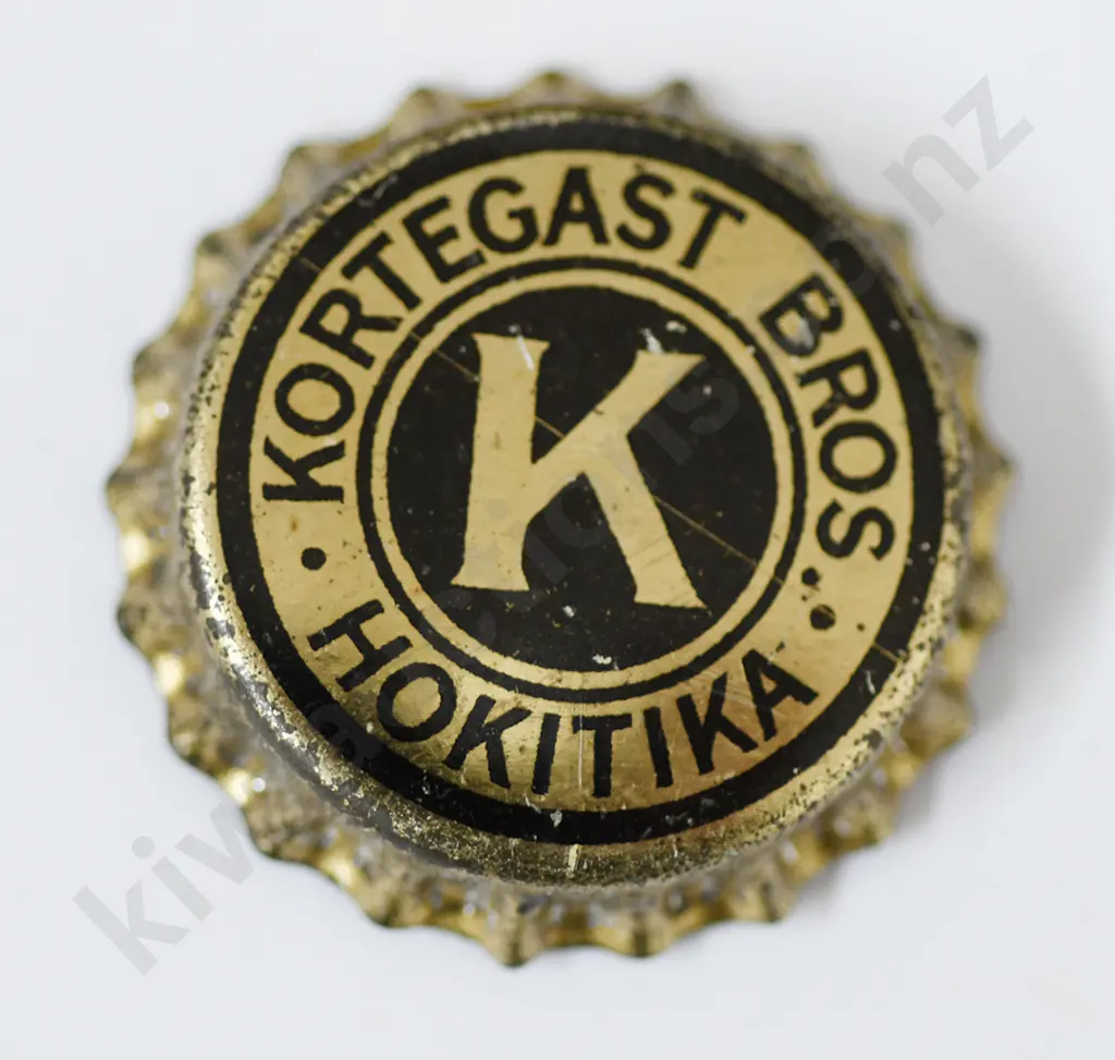 KORTEGAST BROS HOKITIKA  CROWN TOP BOTTLE CAP Image 1++
