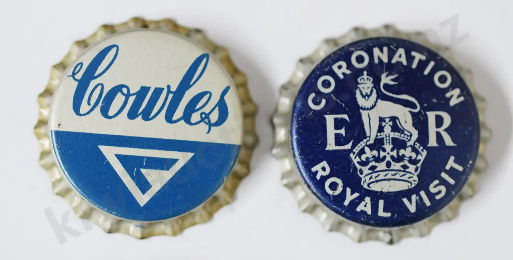 COWLES (CHRISTCHURCH) CROWN TOP BOTTLE CAPS Image 1++
