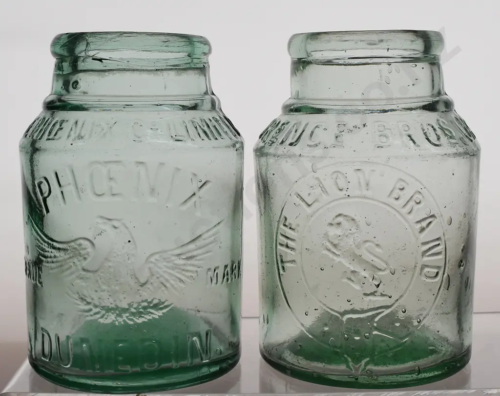 LAWRENCE BROS INVERCARGILL, PHOENIX DUNEDIN JAM JAR Image 1++