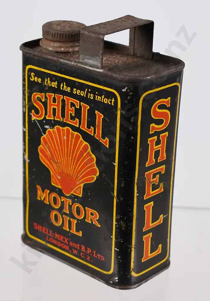 SHELL MOTOR OIL TIN Image 1++