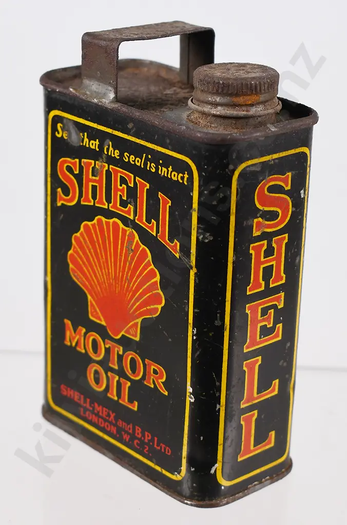 SHELL MOTOR OIL TIN Image 1++