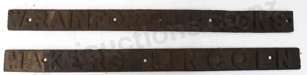 CAST METAL MAKERS PLATES Image 1++