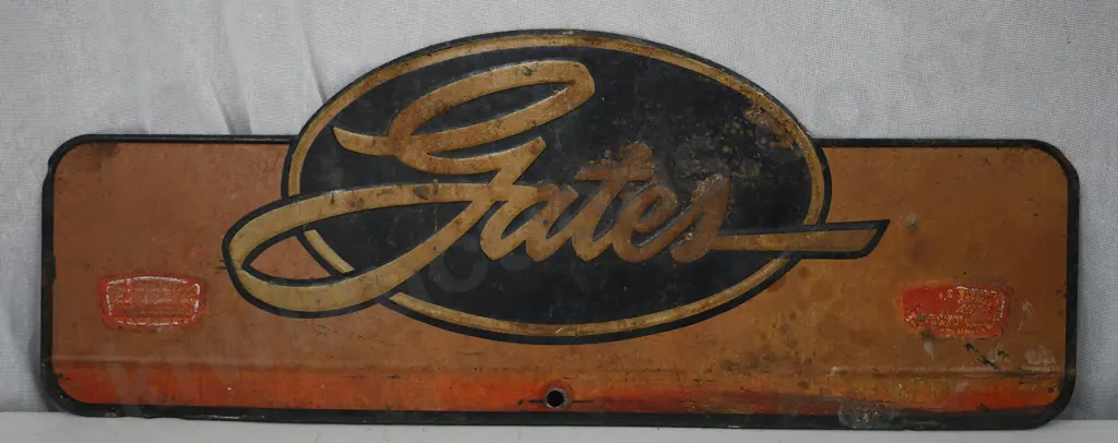 GATES TIN SIGN Image 1++