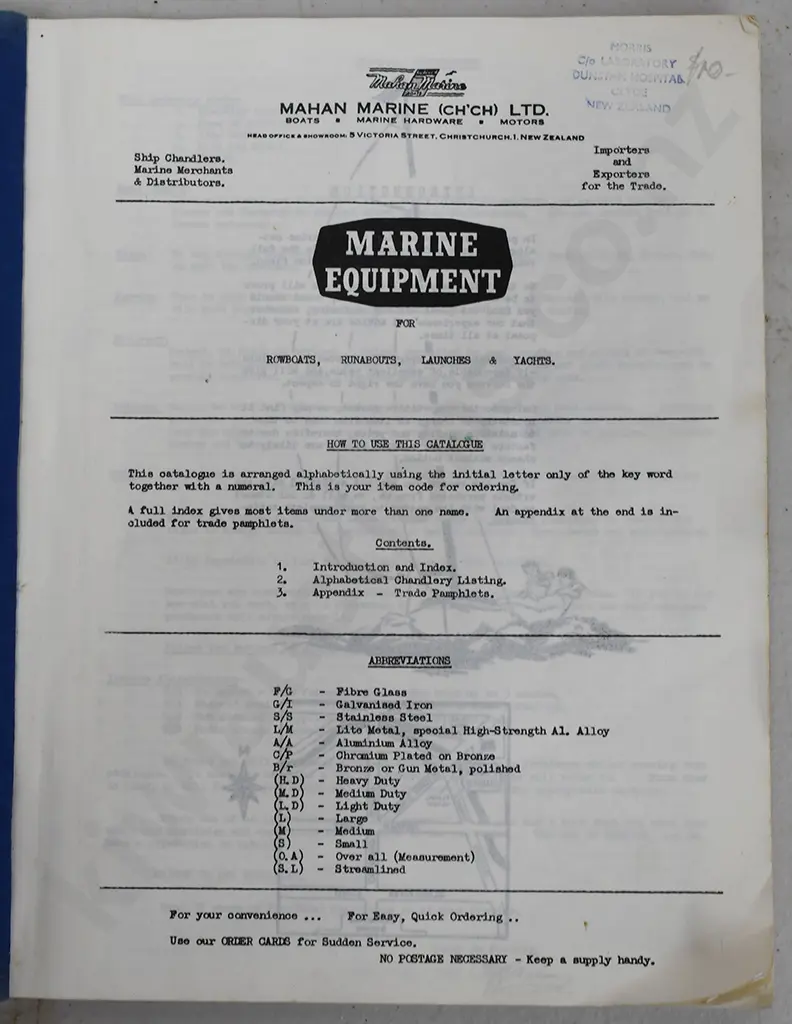 MAHAN MARINE CHRISTCHURCH, FORD & MERCURY CATALOGUES Image 1++