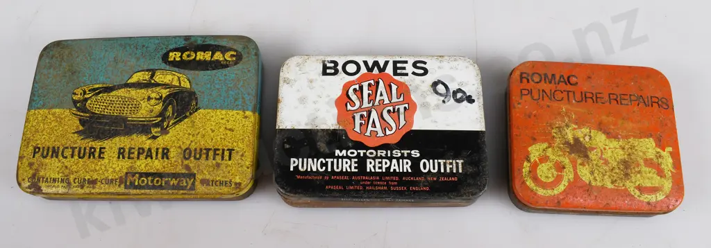ASSORTED REPAIR KIT & OTHER TINS Image 1++