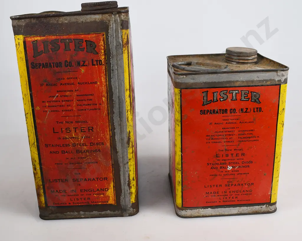 LISTER SEPARATOR OIL TINS Image 1++