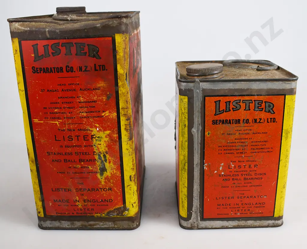 LISTER SEPARATOR OIL TINS Image 1++
