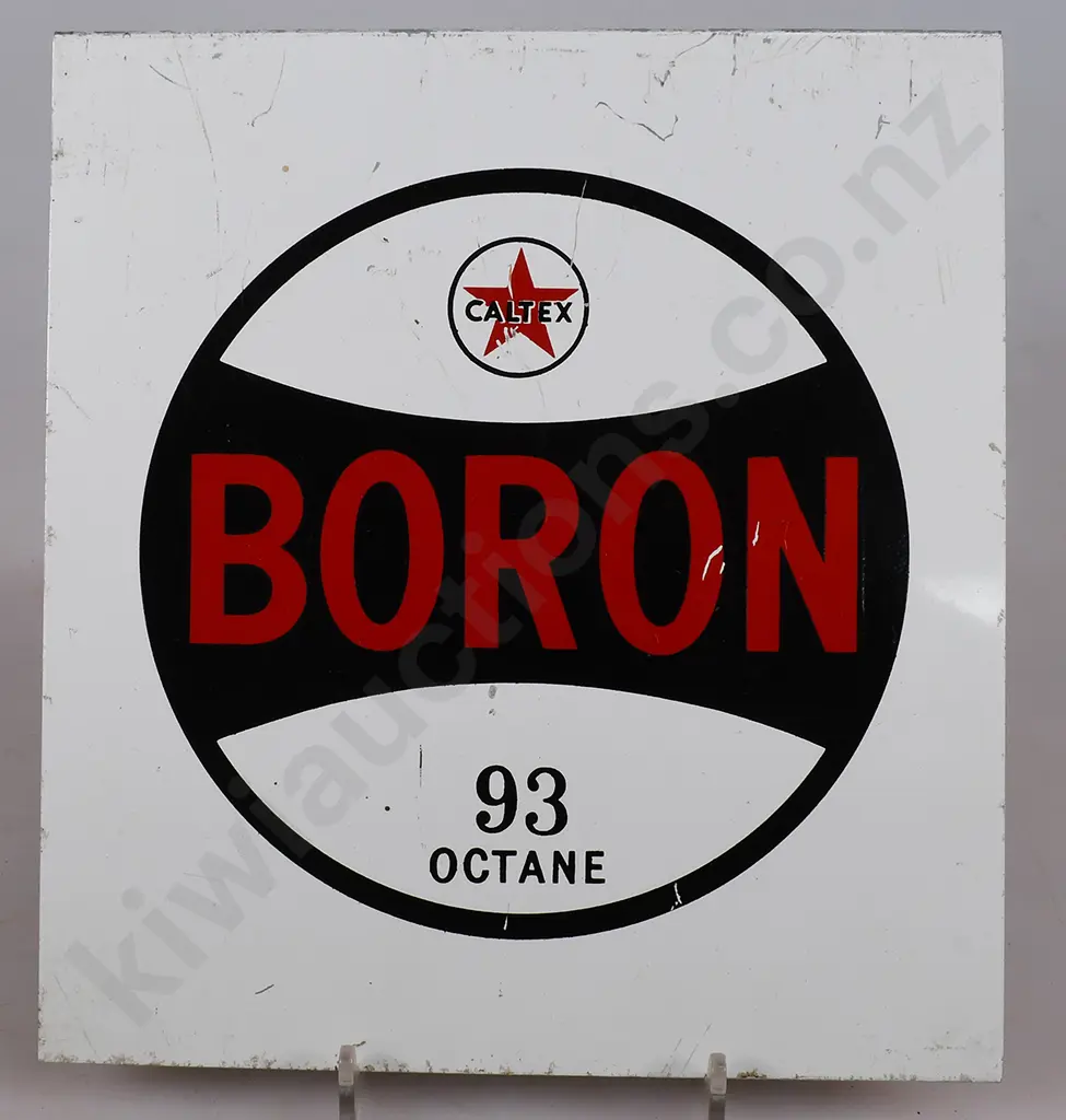 CALTEX BORON ADVERTISING TIN SIGN Image 1++