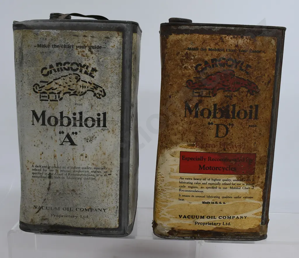 MOBILOIL TINS, VACUUM OIL COMPANY Image 1++