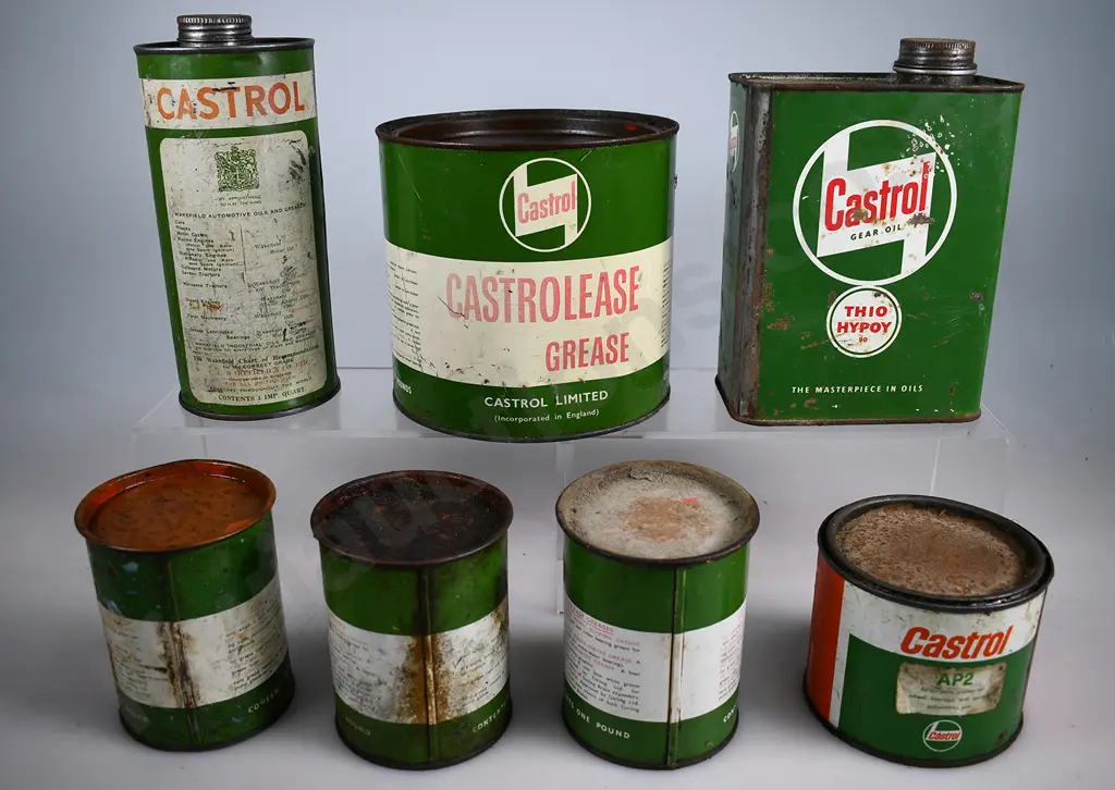 CASTROL OIL/GREASE TINS Image 1++