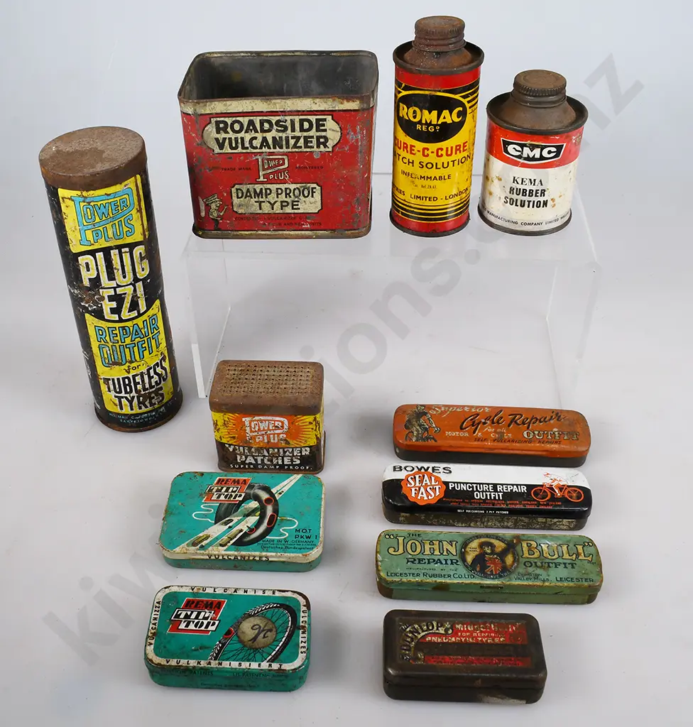 ASSORTED REPAIR KIT & OTHER TINS Image 1++