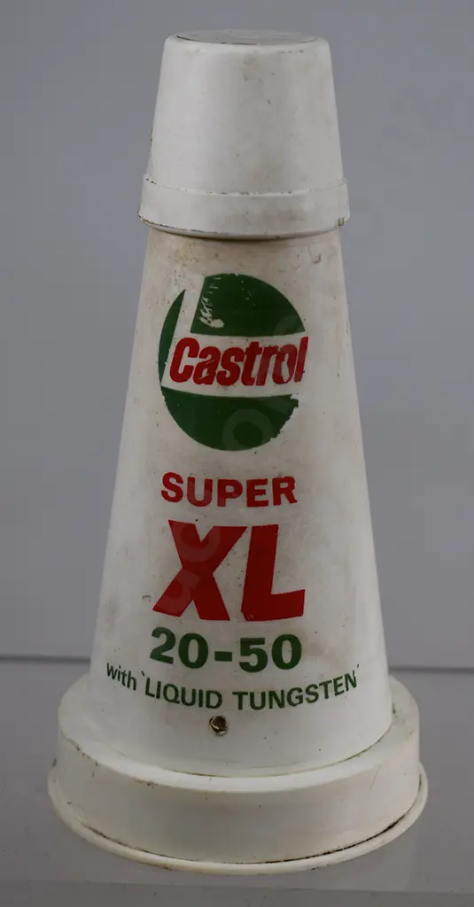 CASTROL SUPER 20-50 PLASTIC BOTTLE POURER & CAP Image 1++