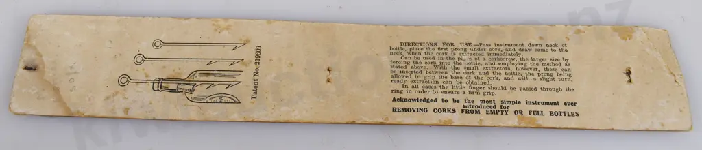 AULSEBROOK'S SHOP COUNTER DISPLAY BOX & CORK EXTRACTOR Image 1++