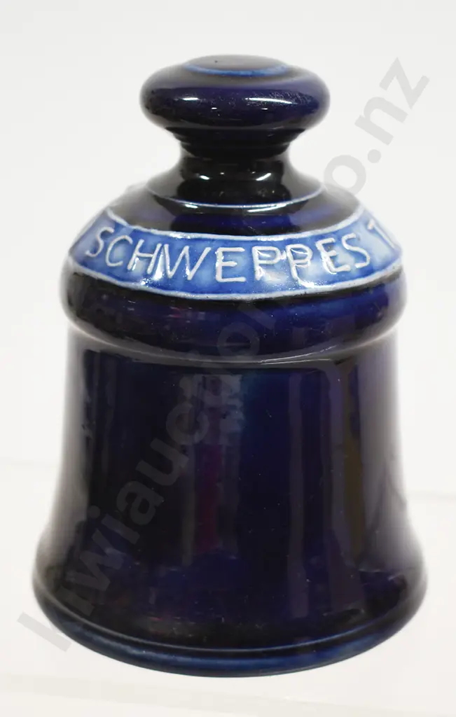 SCHWEPPES TABLE WATERS STONEWARE BELL Image 1++