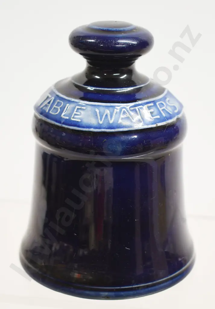 SCHWEPPES TABLE WATERS STONEWARE BELL Image 1++