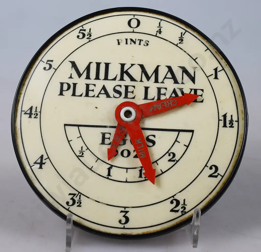 MILKMAN PLEASE LEAVE DIAL SIGN Image 1++