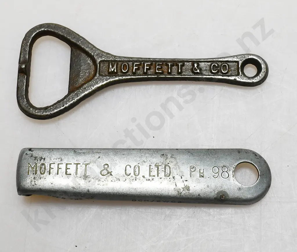 MOFFETT & CO INVERCARGILL BOTTLE OPENERS Image 1++