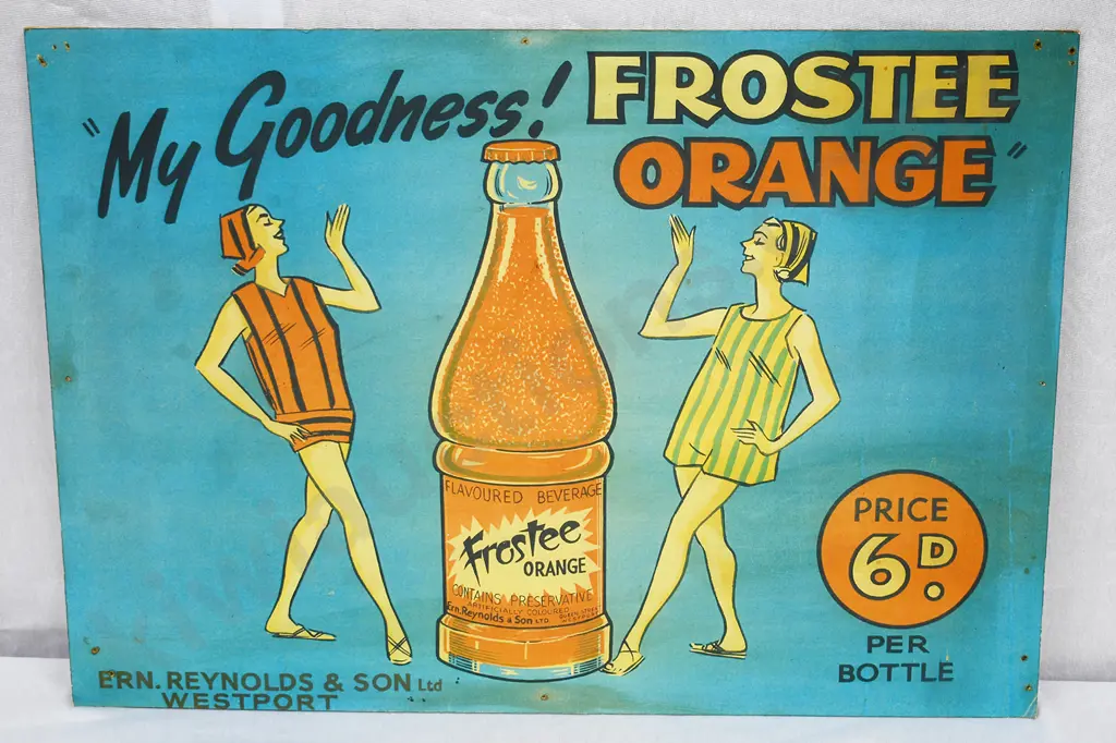 FROSTEE ERN REYNOLDS WESTPORT CARD SIGN Image 1++