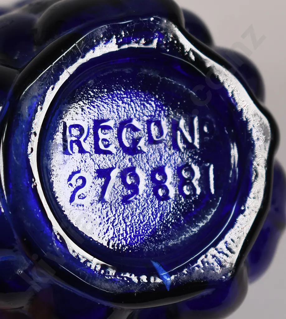 CHRISTMAS FAIRY LIGHT, COBALT BLUE GRAPE PATTERN Image 1++