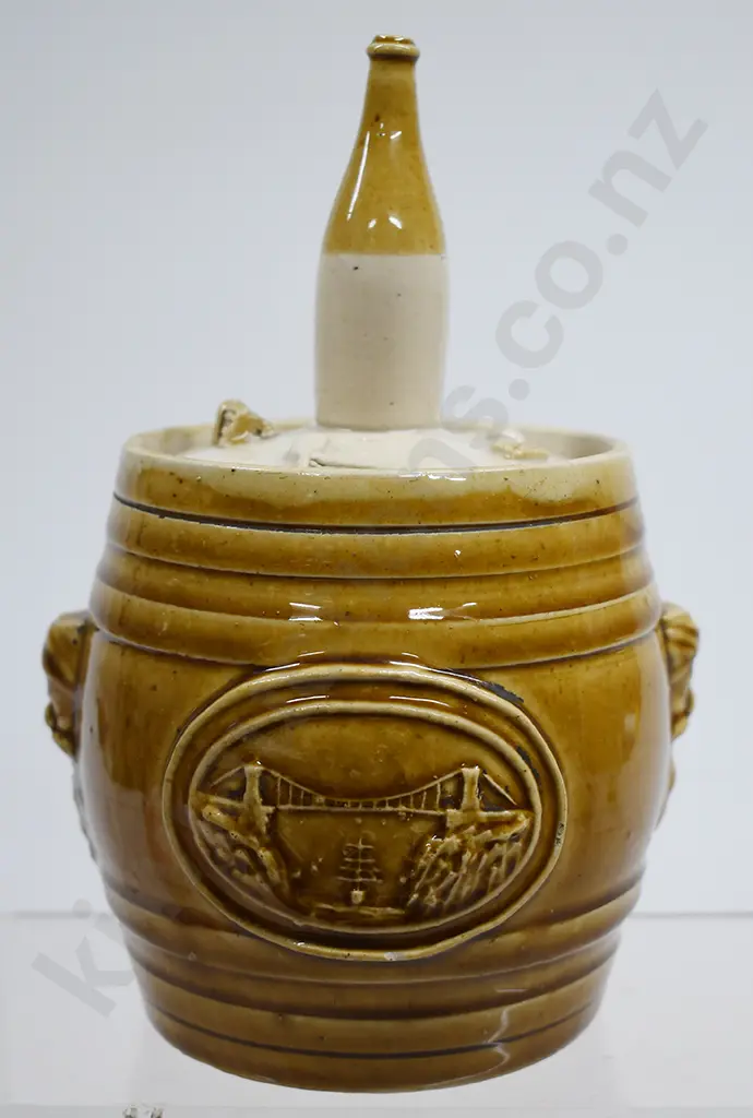 BYETT GLOUCESTER TOBACCO JAR 1879 Image 1++