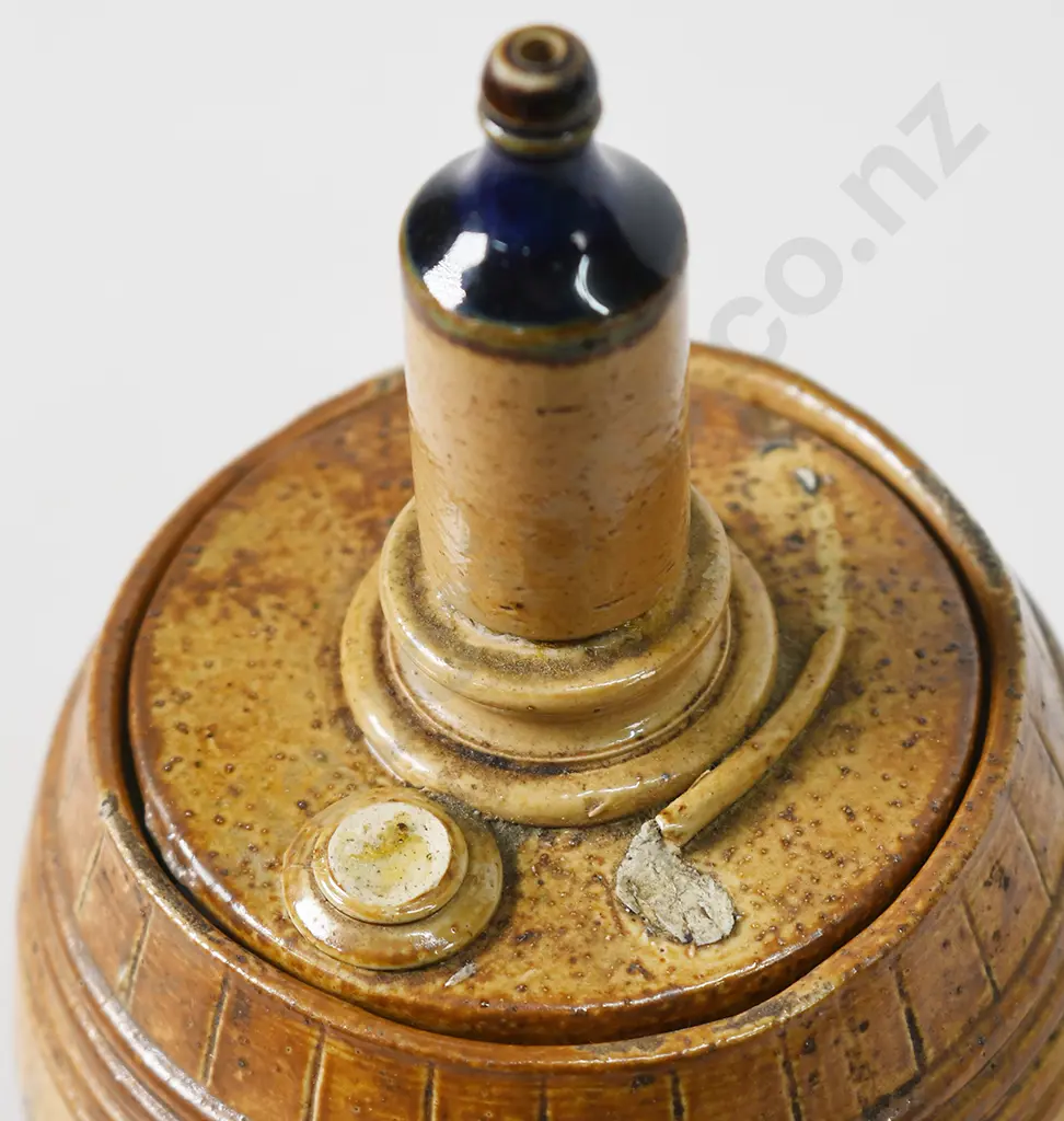 H ROBINSON 1875 STONEWARE BARREL Image 1++