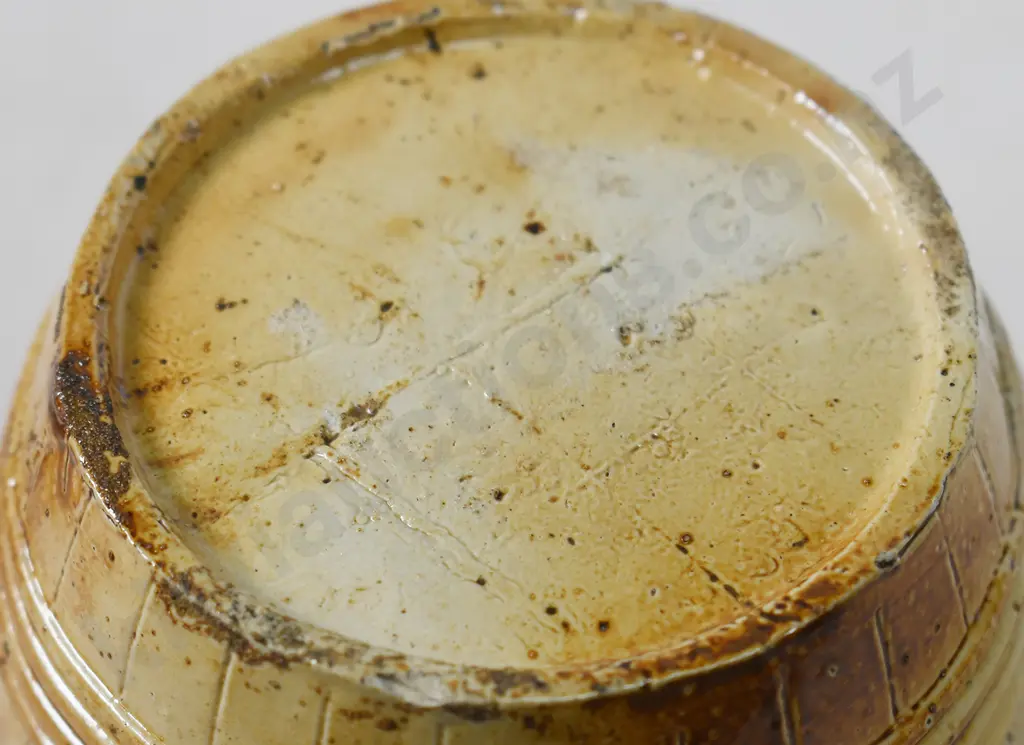 H ROBINSON 1875 STONEWARE BARREL Image 1++